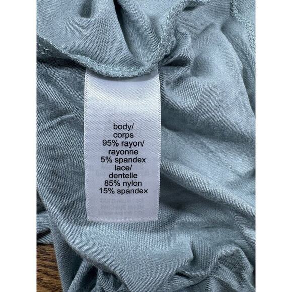 Maurices Top Womens Size L Green Lace Maternity Pregnancy Shirt Popover New - Picture 15 of 16